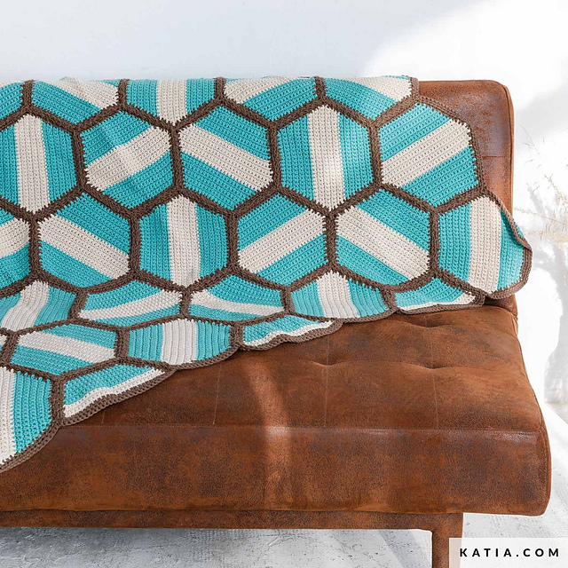 Hexagon blanket (8033_434)
