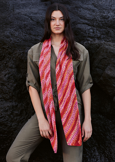 # 10 Diagonal-gestrickter-Schal