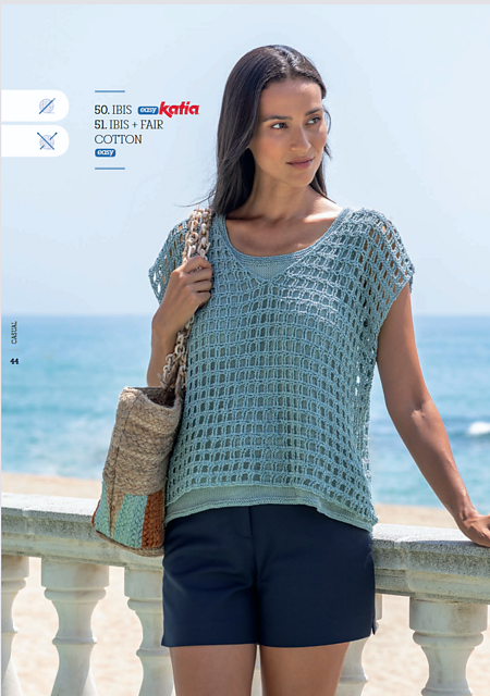 103-51 Crochet and knit set: Top