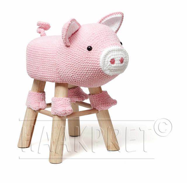 Animal stool pig