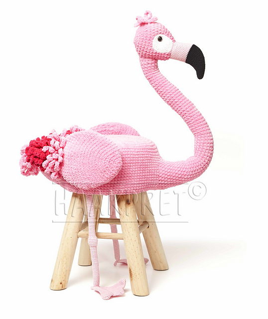 Animal stool flamingo