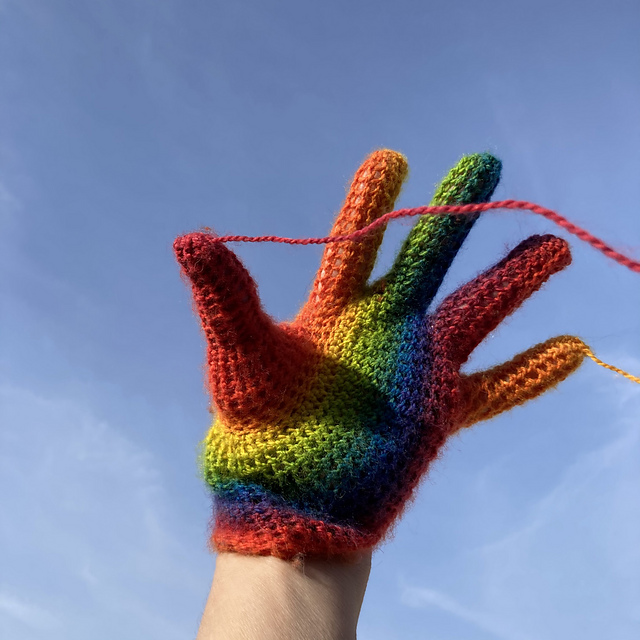 Pride Rainbow Wave Glove