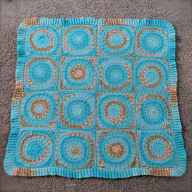 baby swirls afghan