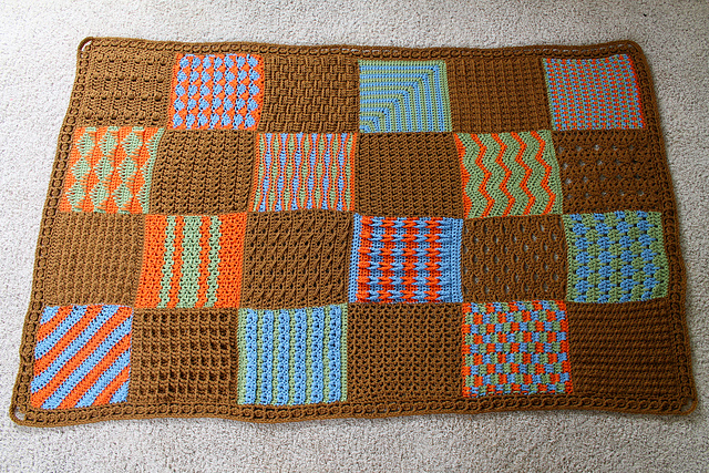 Taraduff's 2015 CAL Sampler Afghan