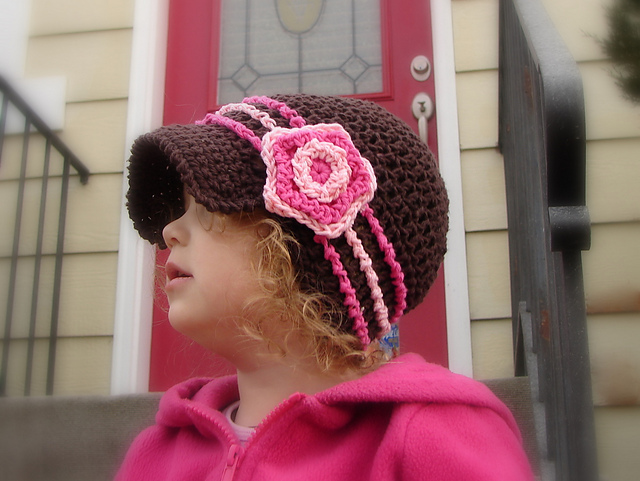 crochet newsboy cap