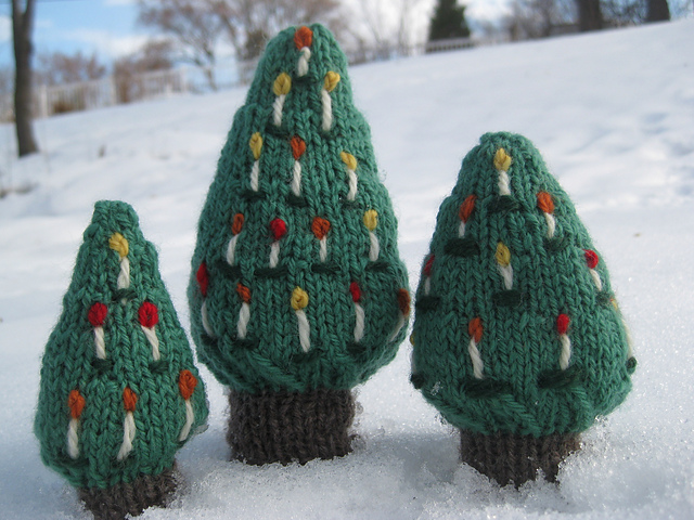 Candlelit Christmas Trees