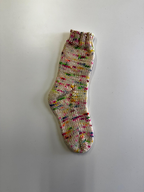 Toe Up Socks with Gusset Heel DK