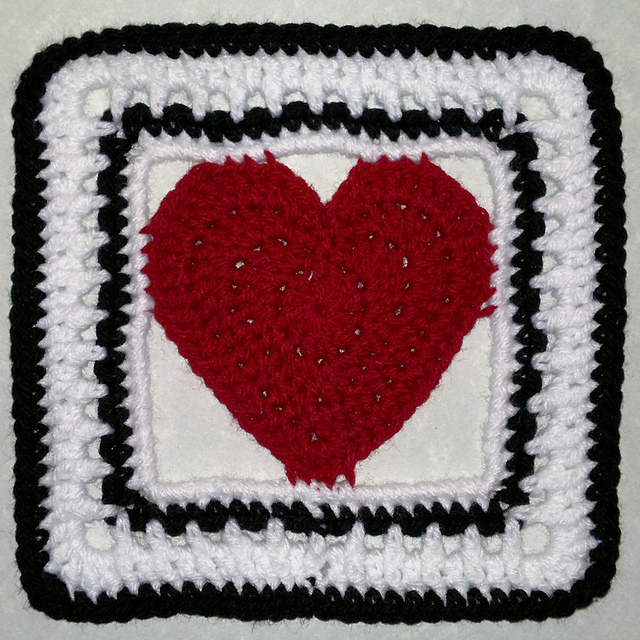 Framed Heart 6" Square