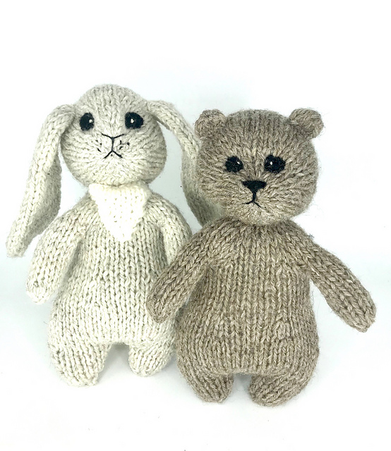 Simple  Bear and Bunny