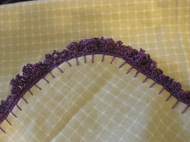 Crochet and Edging on an Unfinished Item