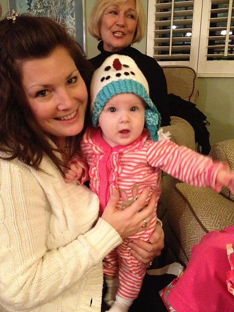 Snowman with Scarf Hat