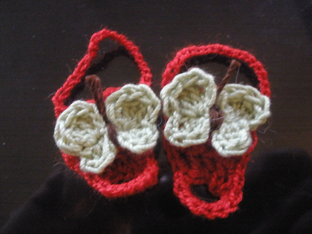 Barefoot Baby Sandals with Butterfy