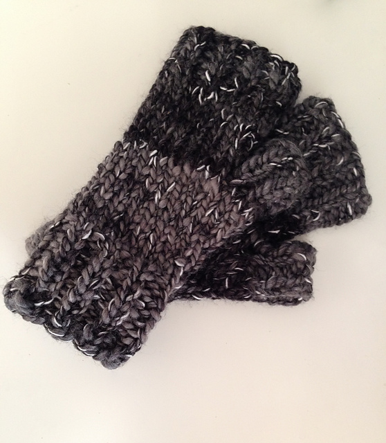 quick & easy fingerless gloves