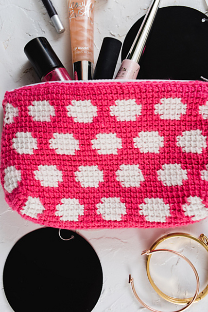 Give It All You Dot Makeup Bag