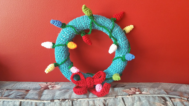Christmas Lights Wreath