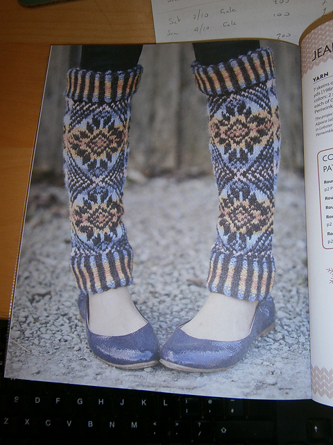 Jeanne's Sunburst leg Warmers