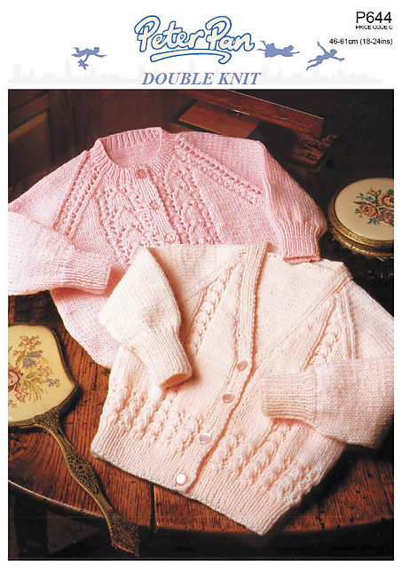 P644 Round Neck or V-Neck Cardigan