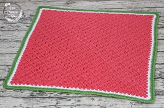 Watermelon C2C Baby Blanket