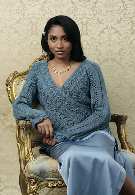 Winged Surplice Cardigan