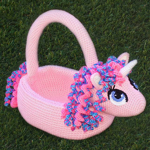 Ravelry: Unicorn Basket pattern by Joni Memmott / BriAbby