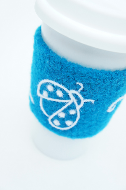 Felted Coffee Cuff