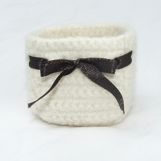 Felted Square Baskets