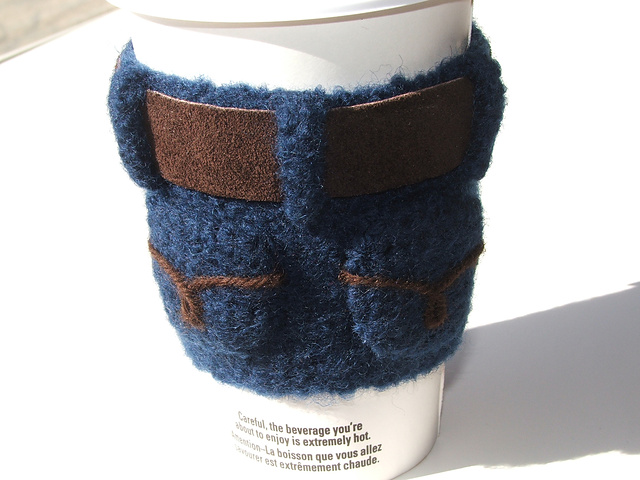 Bottoms-Up Felted Coffee Cuff