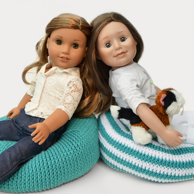 Pinwheel Pouf for 18" Dolls