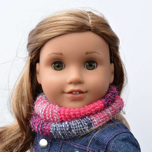 Ombré Infinity Scarf for 18" dolls