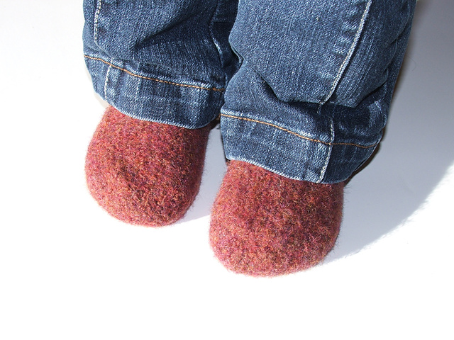 Felted Toddler Slipons
