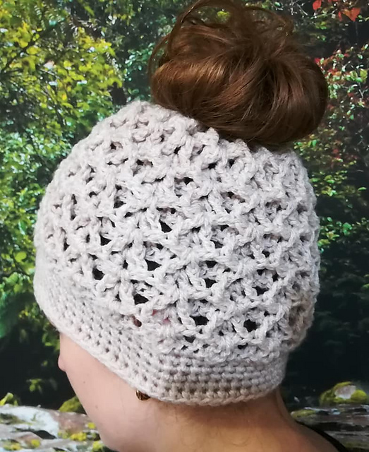 Pretty Little Peas Messy Bun Hat