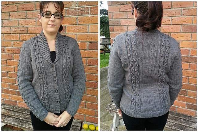 Cable and Bobble Cardigan