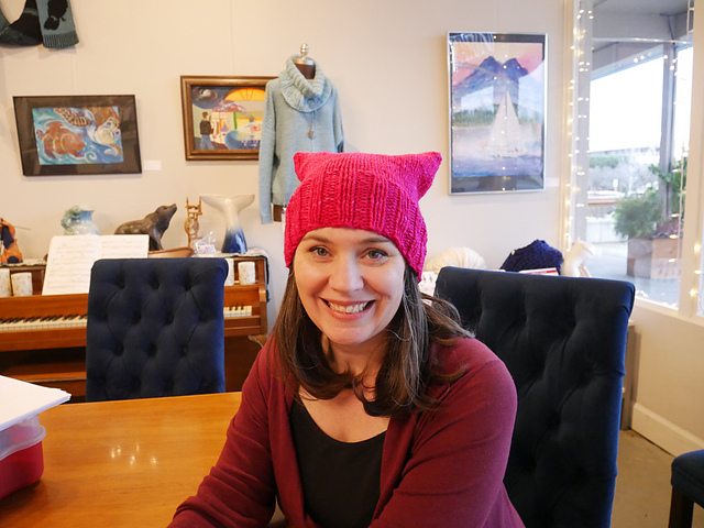 Bulky Pink Kat Hat