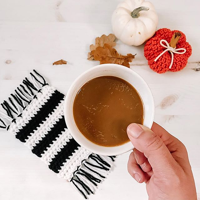 Striped Mug Rug