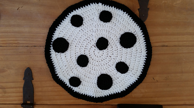 Polka Dot Potholder and Placemat #S-92