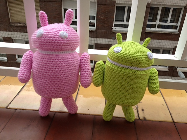 Mummy and son androids
