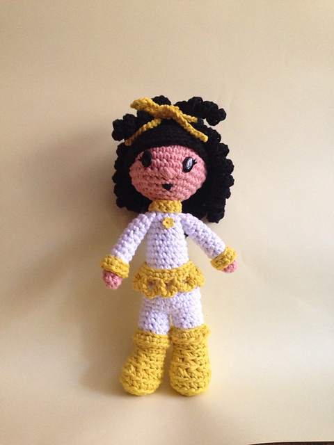 Retro hippie doll