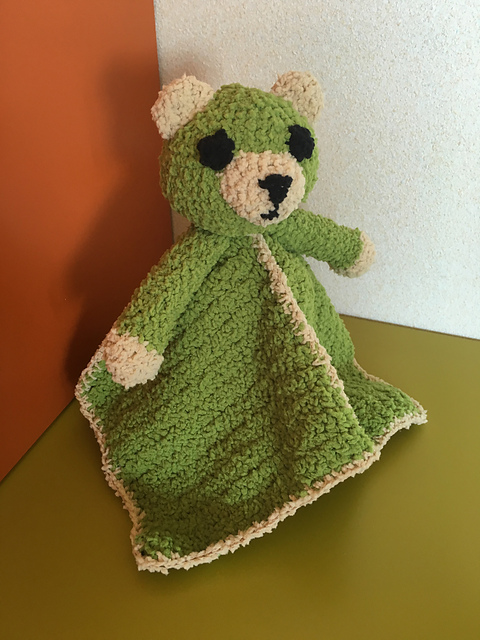 Marco's lovey teddy blanket