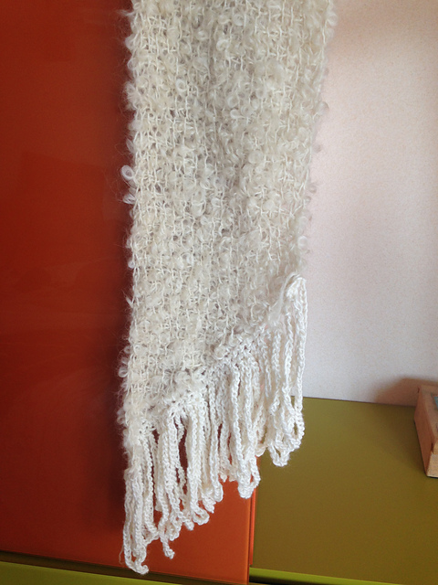 Loopy tunisian scarf