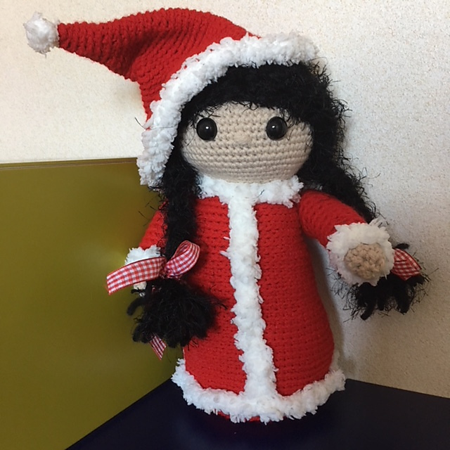 My Christmas red doll