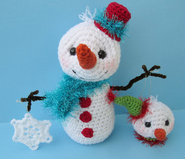 Cute Snowman with Ornaments