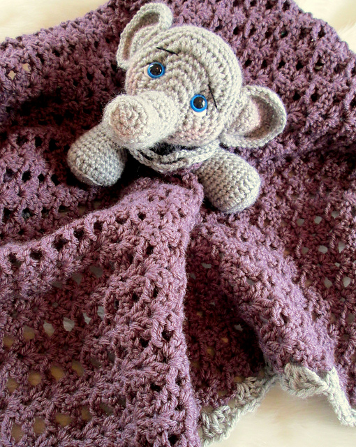 Elephant Huggy Baby Blanket