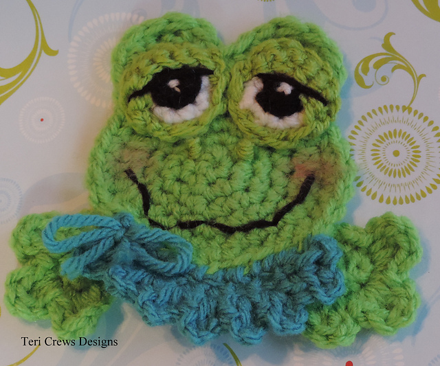 Cute Frog Applique