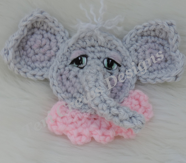 Cute Elephant Applique