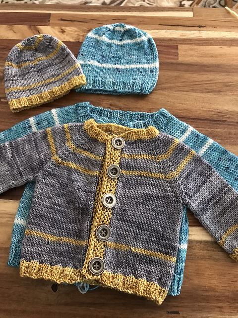 Simple Baby Sweater & Baby Hat