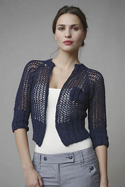 Openwork cardigan