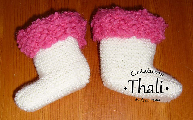 Chaussons façon bottes fourrées