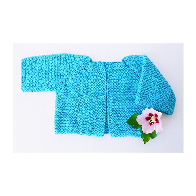 Gilet bébé turquoise