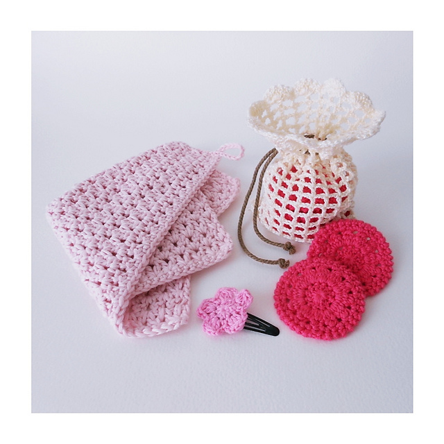 Kit salle de bain fleur