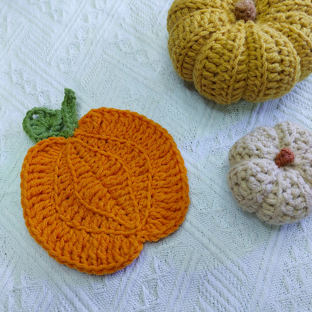 Pumpkin Coasters